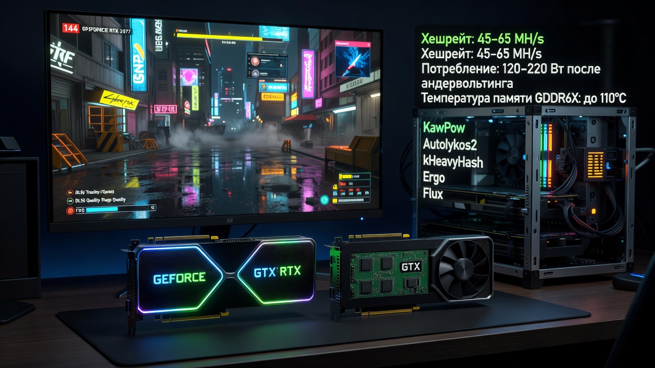 Видеокарты GeForce для майнинга и игр: что учесть при выборе