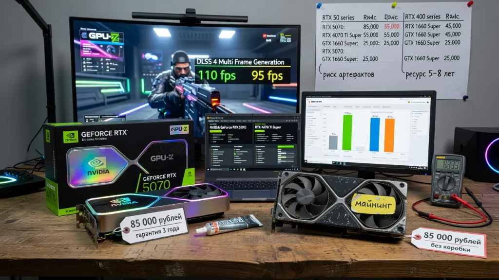 Видеокарты GeForce новые или б/у: что выгоднее в 2026 году